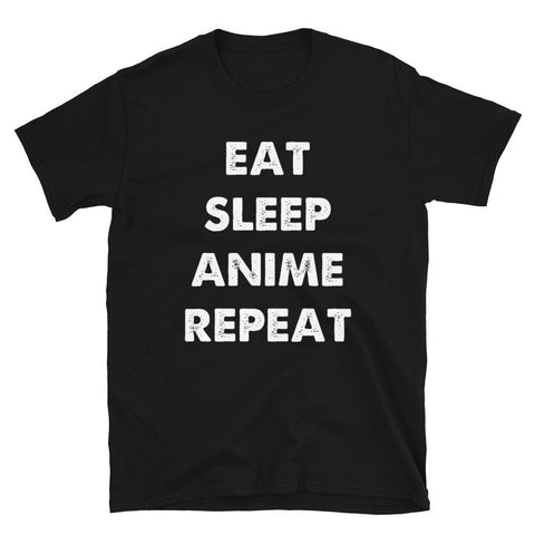 Eat Sleep Anime Repeat T-Shirt - Anime Society Store