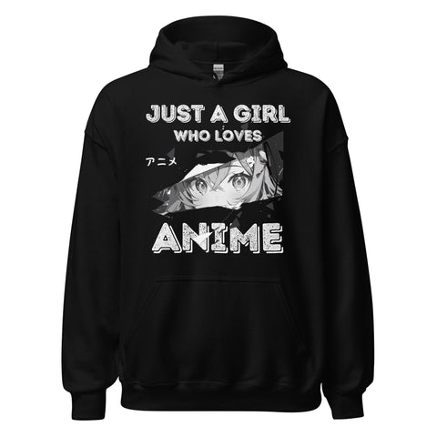 Just A Girl Who Loves Anime Pullover Hoodie - Anime Society Store