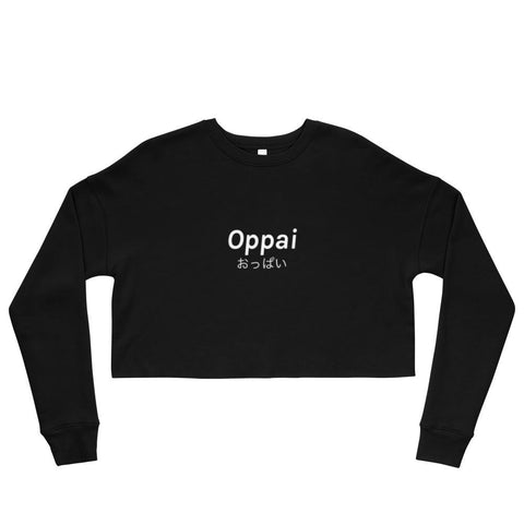 Oppai Crop Sweatshirt - Anime Society Store